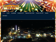 Tablet Screenshot of cannonvalleyfair.org